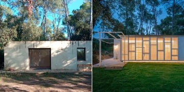 casa modular y ecologica en el bosque antes y después