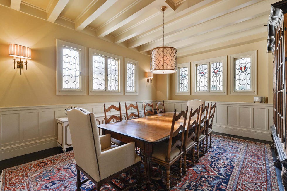 Comedor formal de la casa de Nicolas Cage en San Francisco