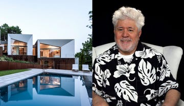 pedro almodovar rodaje película casa de diseño en madrid
