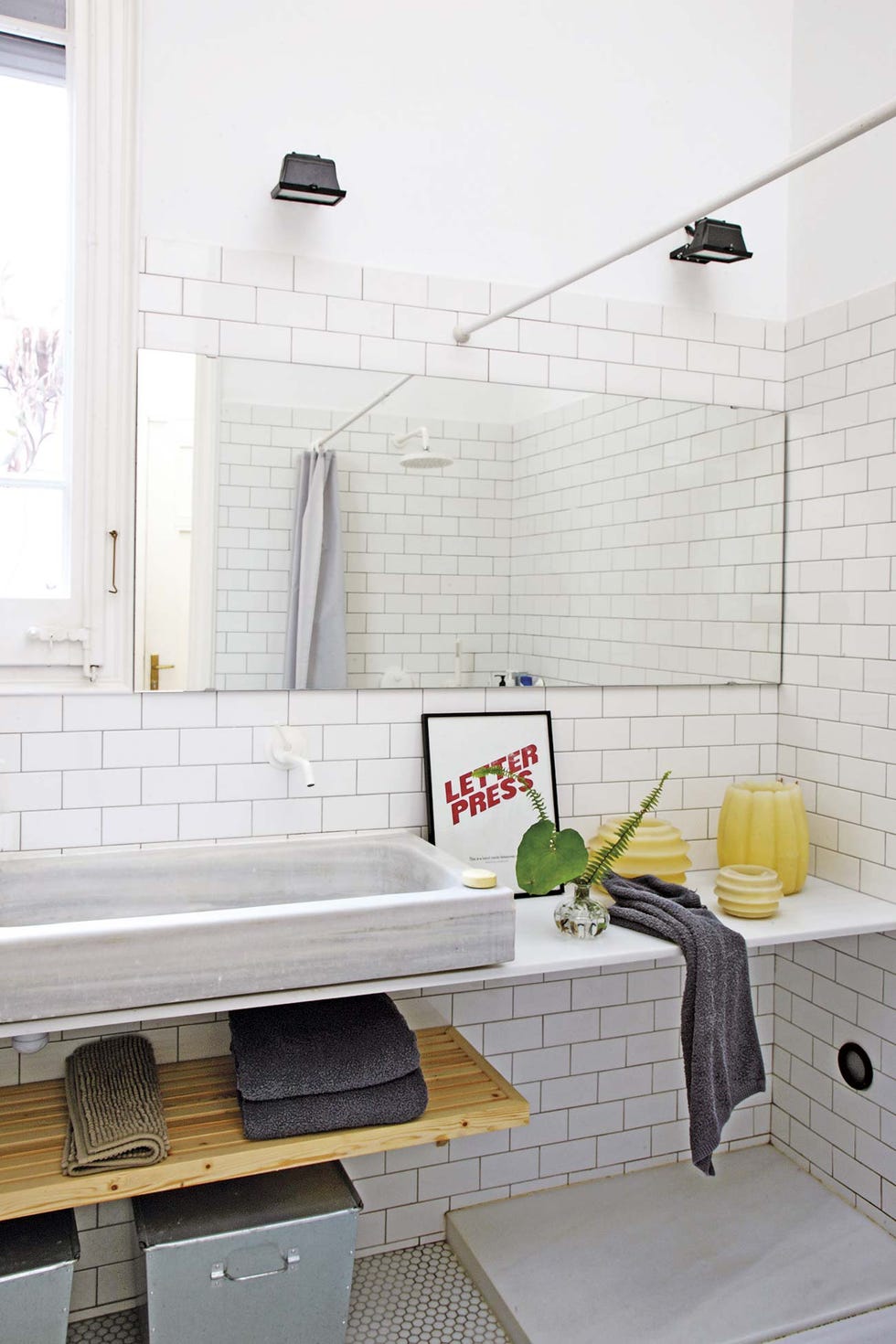 Piso con jardín: baño