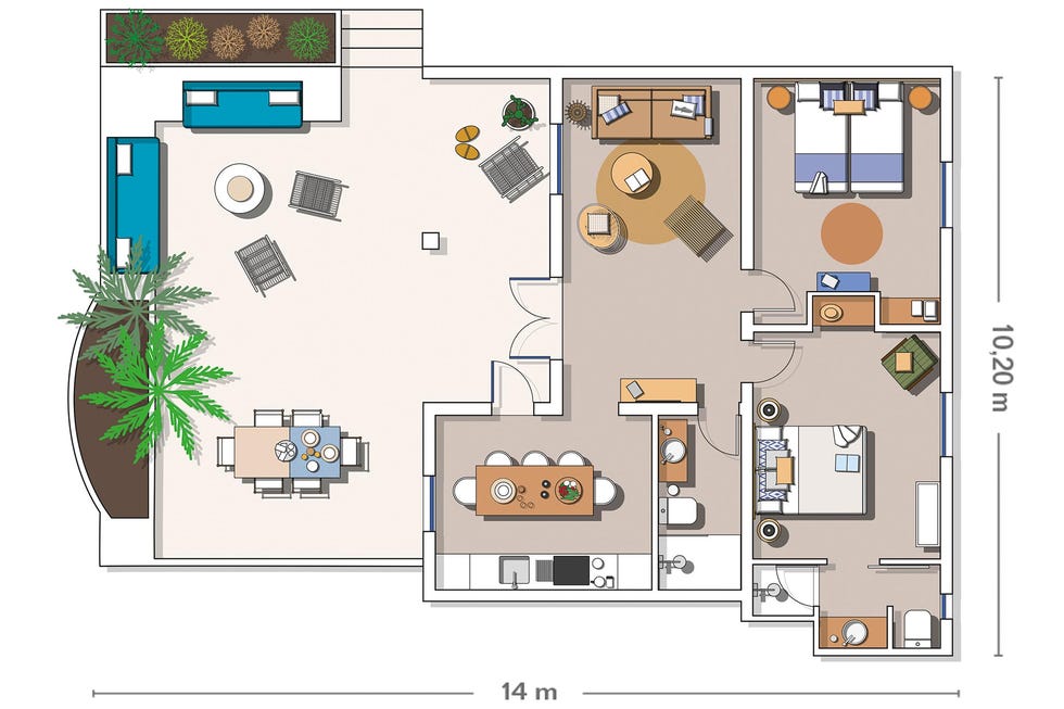 casa de vacaciones en formentera plano