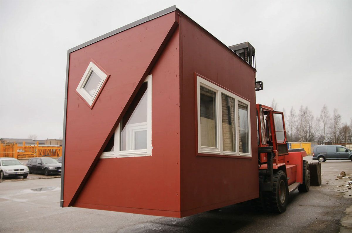 Así es la casa prefabricada que se dobla, se instala en tres horas y se  puede comprar en España