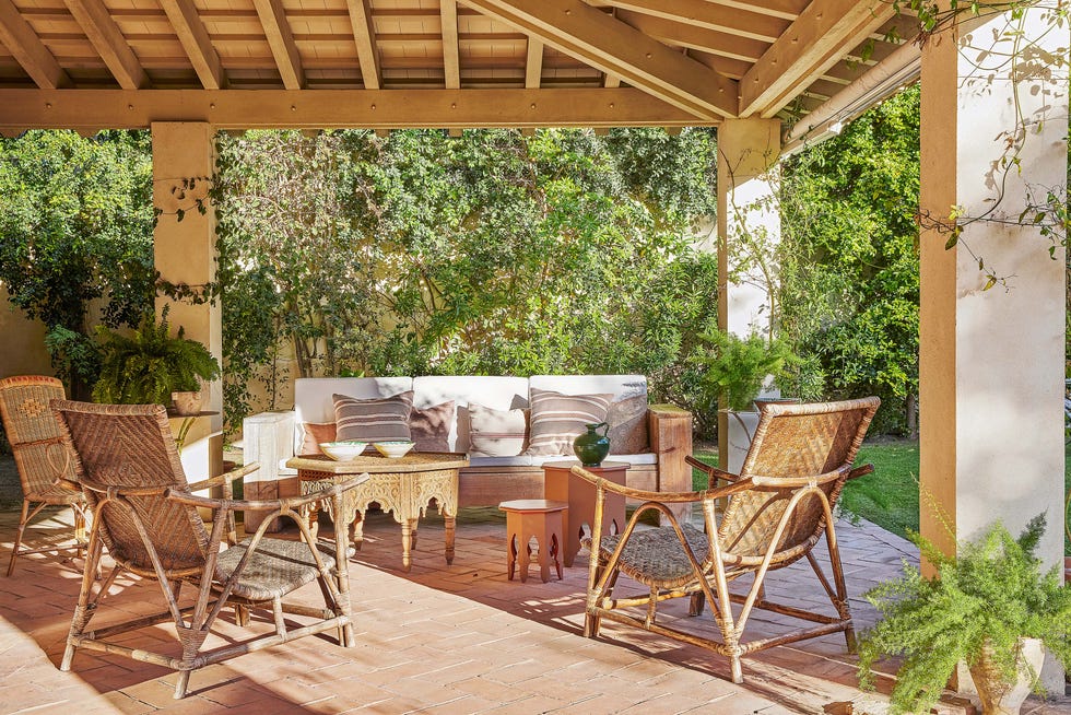 casa en el puerto de santa maría: salón exterior en el porche