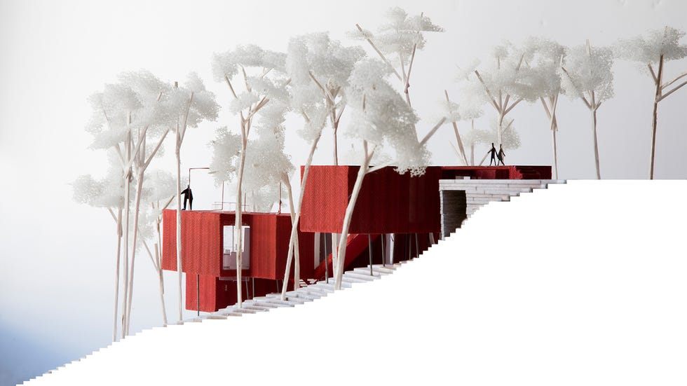casa en rojo es una ha sido premiada por su arquitectura