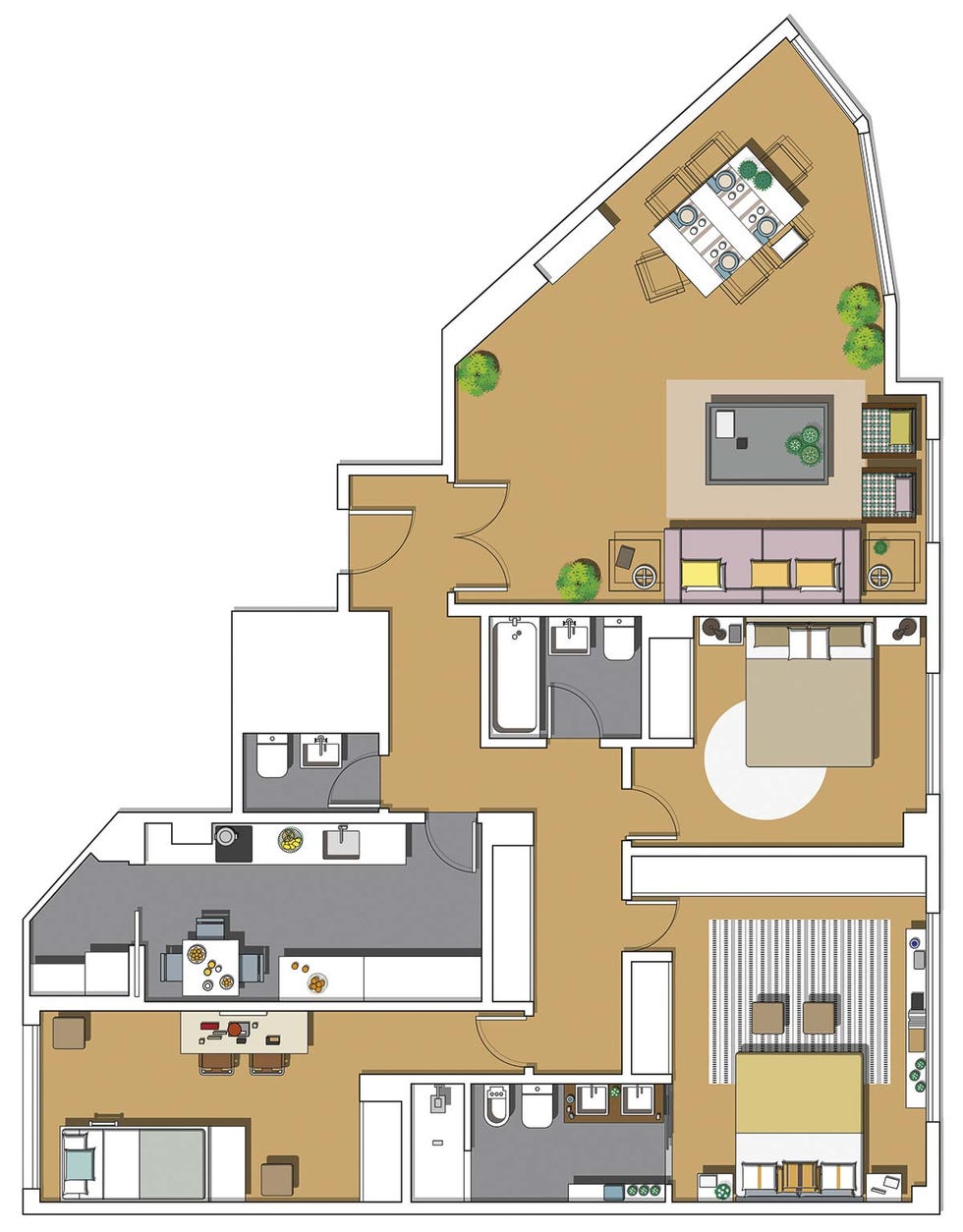 Casa con vistas a la sierra: Plano de la vivienda