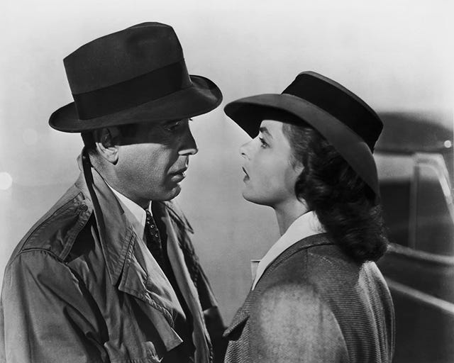 'casablanca' 1942, con ingrid bergman y humphrey bogart