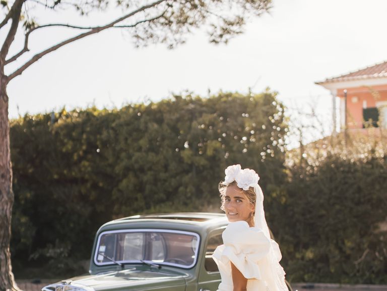 Esta novia portuguesa se casó con vestido de inspiración flamenca