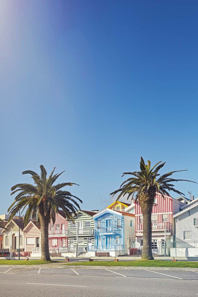 Casas de vacaciones de colores