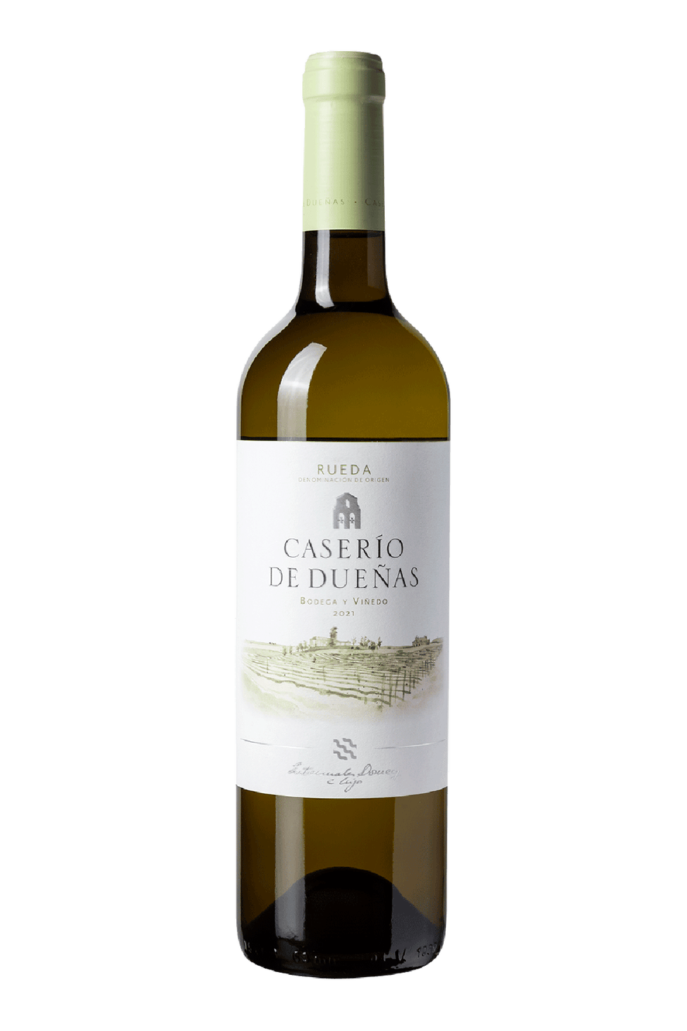 vino caserío de dueñas, blanco de rueda