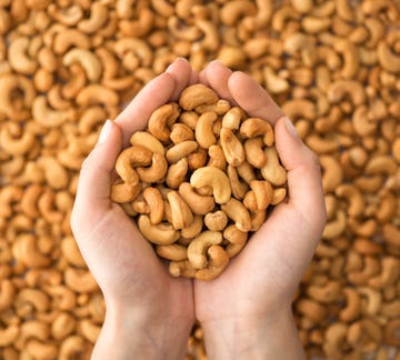 een handje cashewnoten