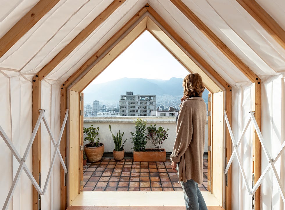 casita extensible de diseño para la terraza