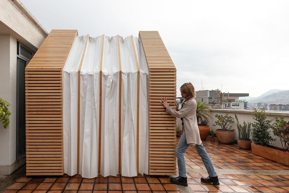 casita extensible de diseño para la terraza