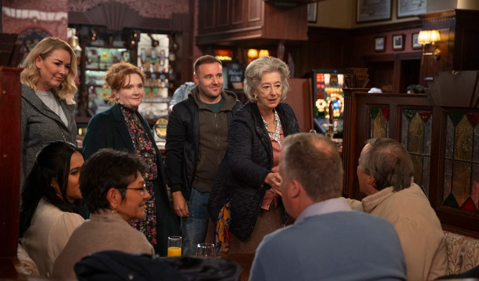 EMBARGOED 27/12/2024 00:01 Cassie Plummer, Fiz Dobbs, Tyrone Dobbs, Evelyn Plummer, Coronation Street cassie plummer, fiz dobbs, tyrone dobbs, evelyn plummer, coronation street