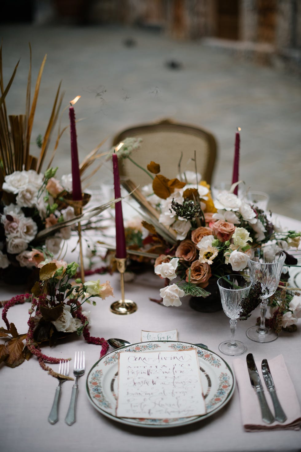 an italian tablescape