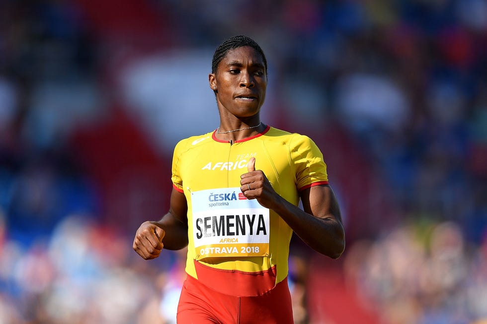 Caster Semenya representando a África durante la pasada Copa Continental de septiembre.