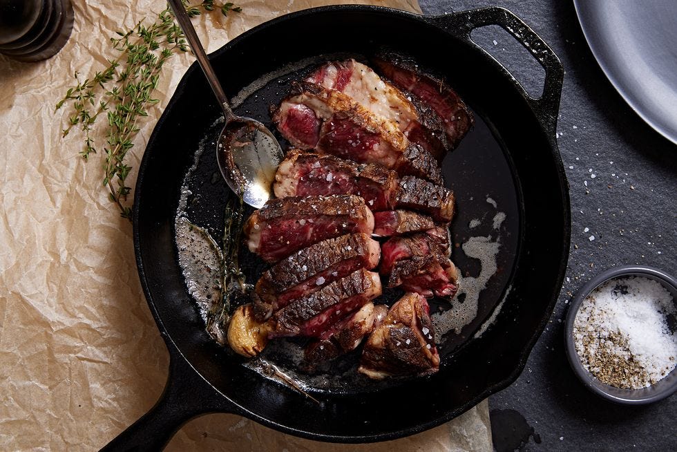 castiron skillet steak delish