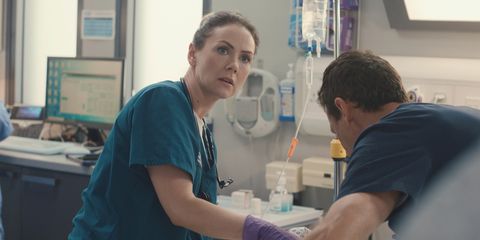 Casualty - Stevie's shock attack in 14 new spoiler pictures