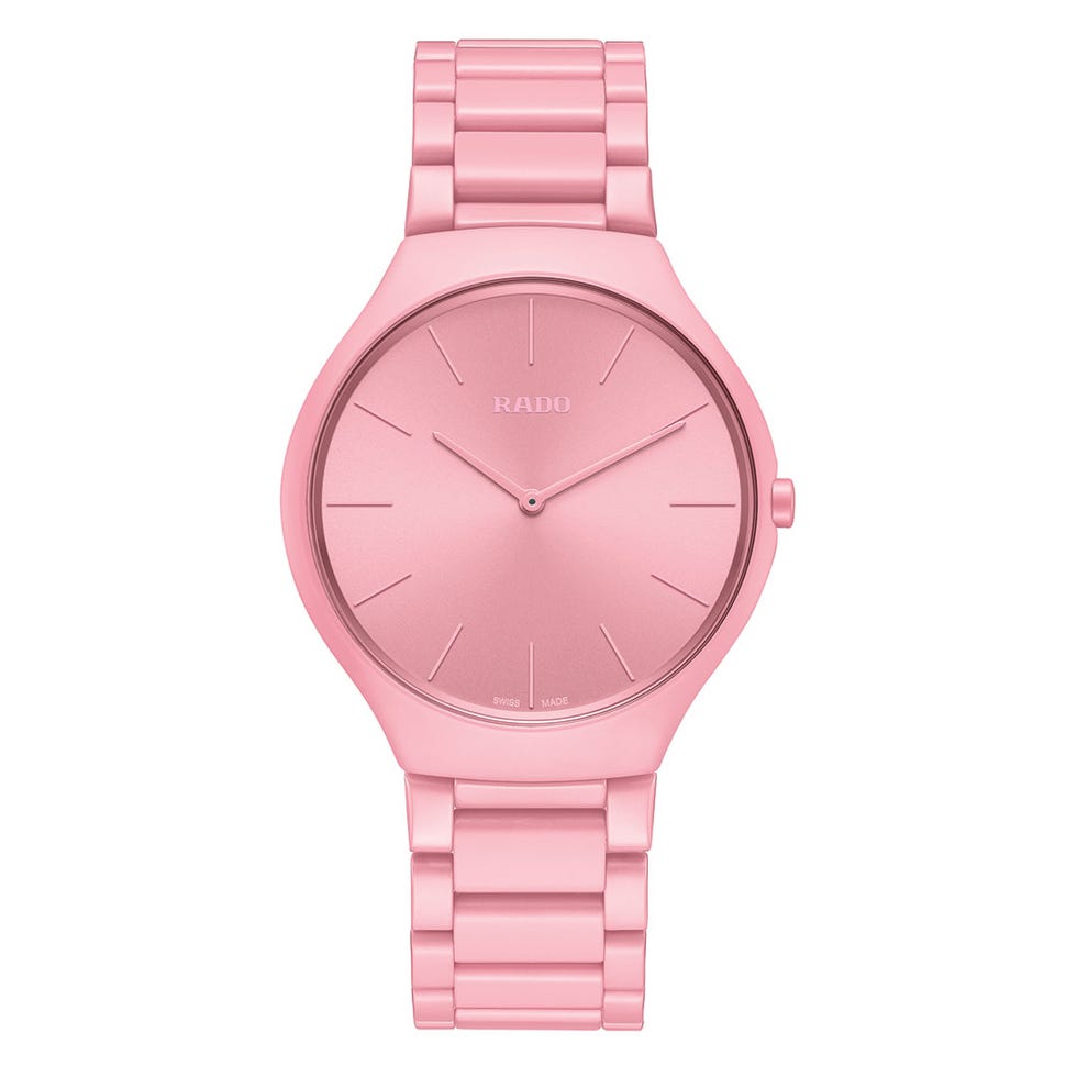 Watch, Analog watch, Pink, Product, Strap, Watch accessory, Magenta, Fashion accessory, Jewellery, Material property, 