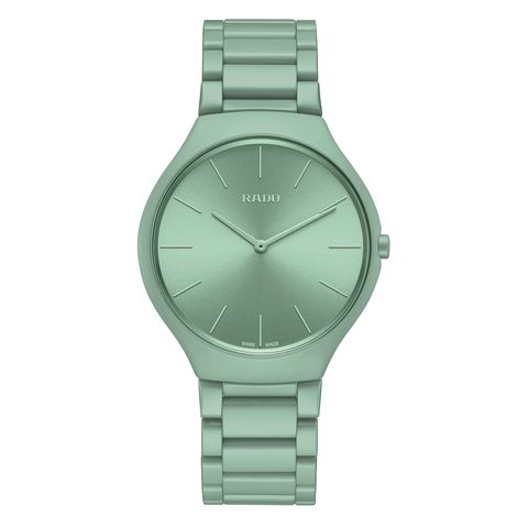 Watch, Analog watch, Watch accessory, Green, Fashion accessory, Product, Jewellery, Strap, Material property, Metal, 