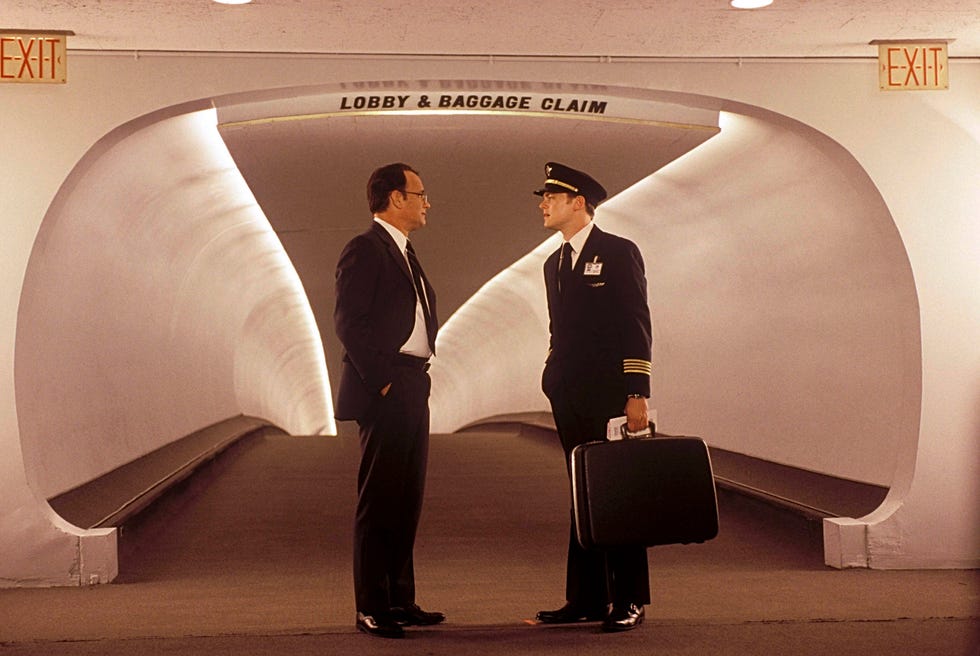 Tom Hanks and Leonardo DiCaprio in Catch Me if You Can