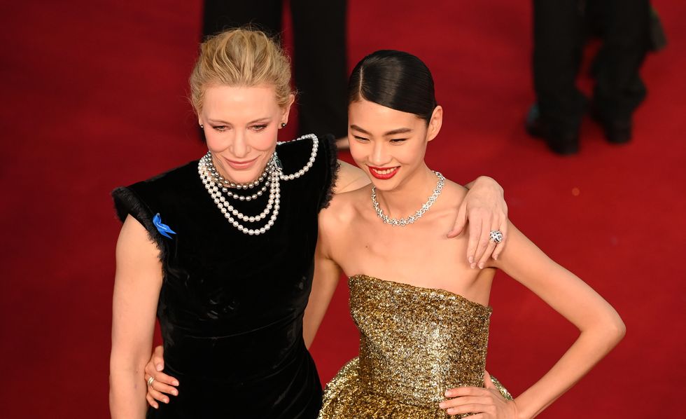 cate blanchett and hoyeon jung natural nail trend