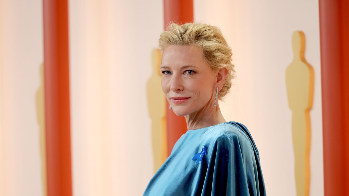 Cate Blanchett, 49, cuts a stylish figure at the Louis Vuitton