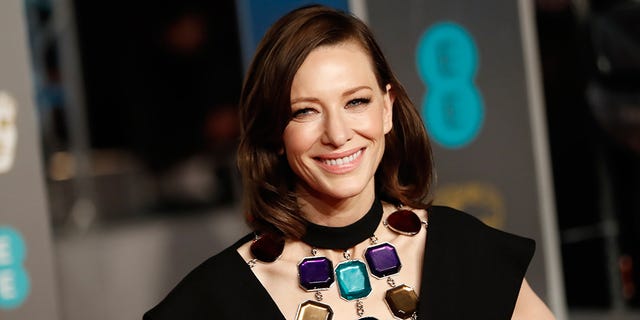 Cate Blanchett’s brunette hair at the BAFTAs 2019