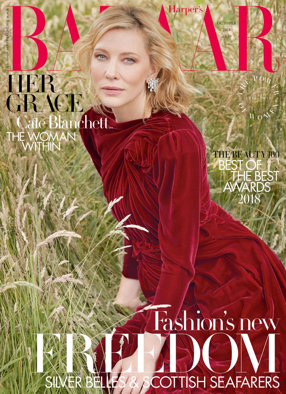 Cate Blanchett for Harper's Bazaar October 2018 cover shoot