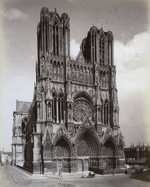 Cathedral of Notre-Dame, Reims, France, late 19th or early 20th century.