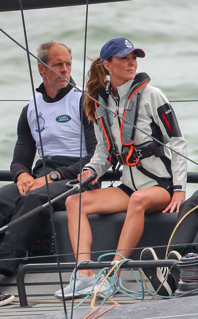 The Duke And Duchess Of Cambridge Take Part In The King's Cup Regatta