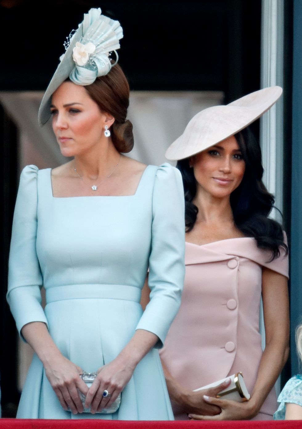 kate middleton and meghan markle at trooping the colour 2018
