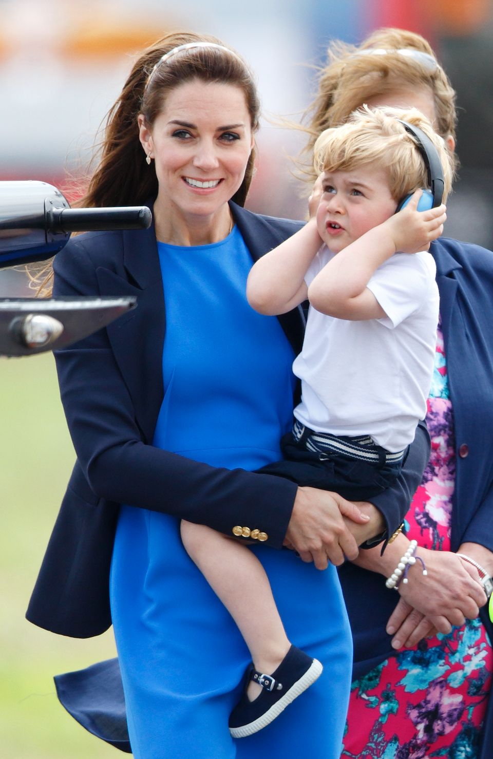 William & Kate take Prince George to the world's biggest air show
