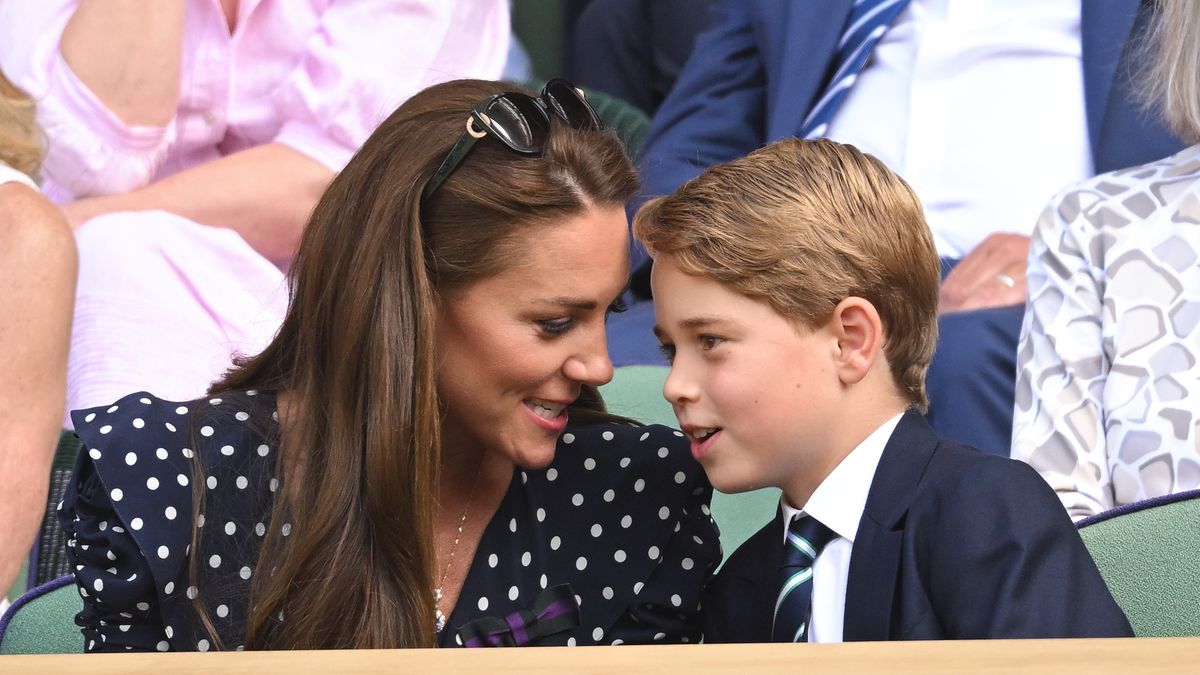 the duke and duchess of cambridge attend the wimbledon men's singles final