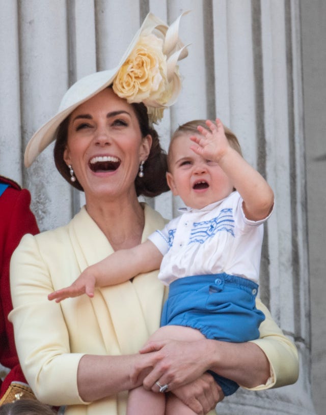 See Prince Louis Trooping the Colour Wave - Photos and Video