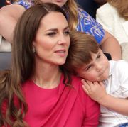 kate middleton and prince louis at platinum jubilee pageant