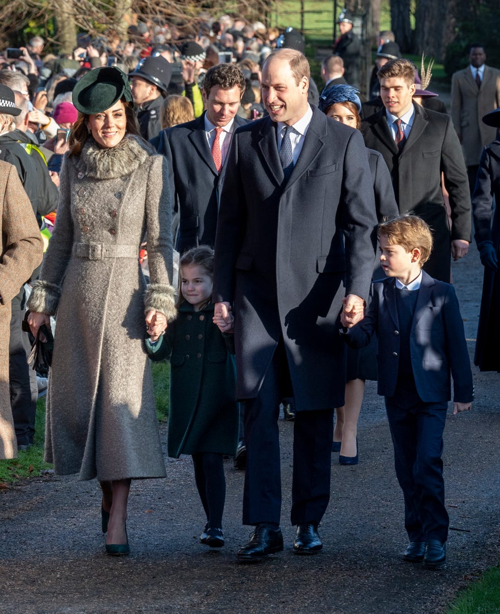 The Royal Family Attend Church On Christmas Day
