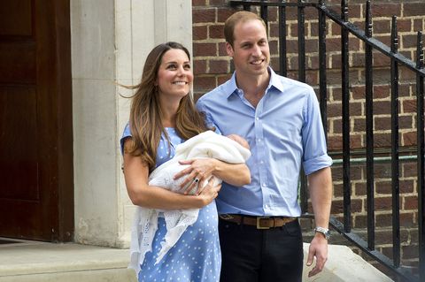 Duke And Duchess Of Cambridge Leave The Lindo Wing With Their Newborn Son