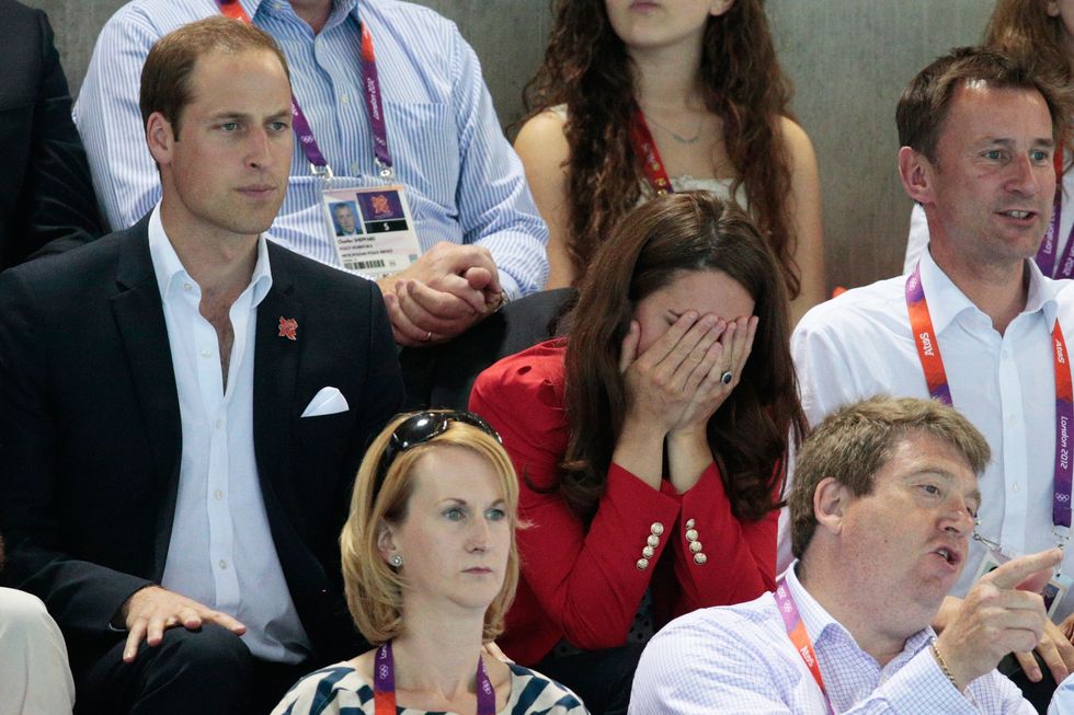キャサリン妃　ウィリアム王子　表情　ロンドンオリンピック