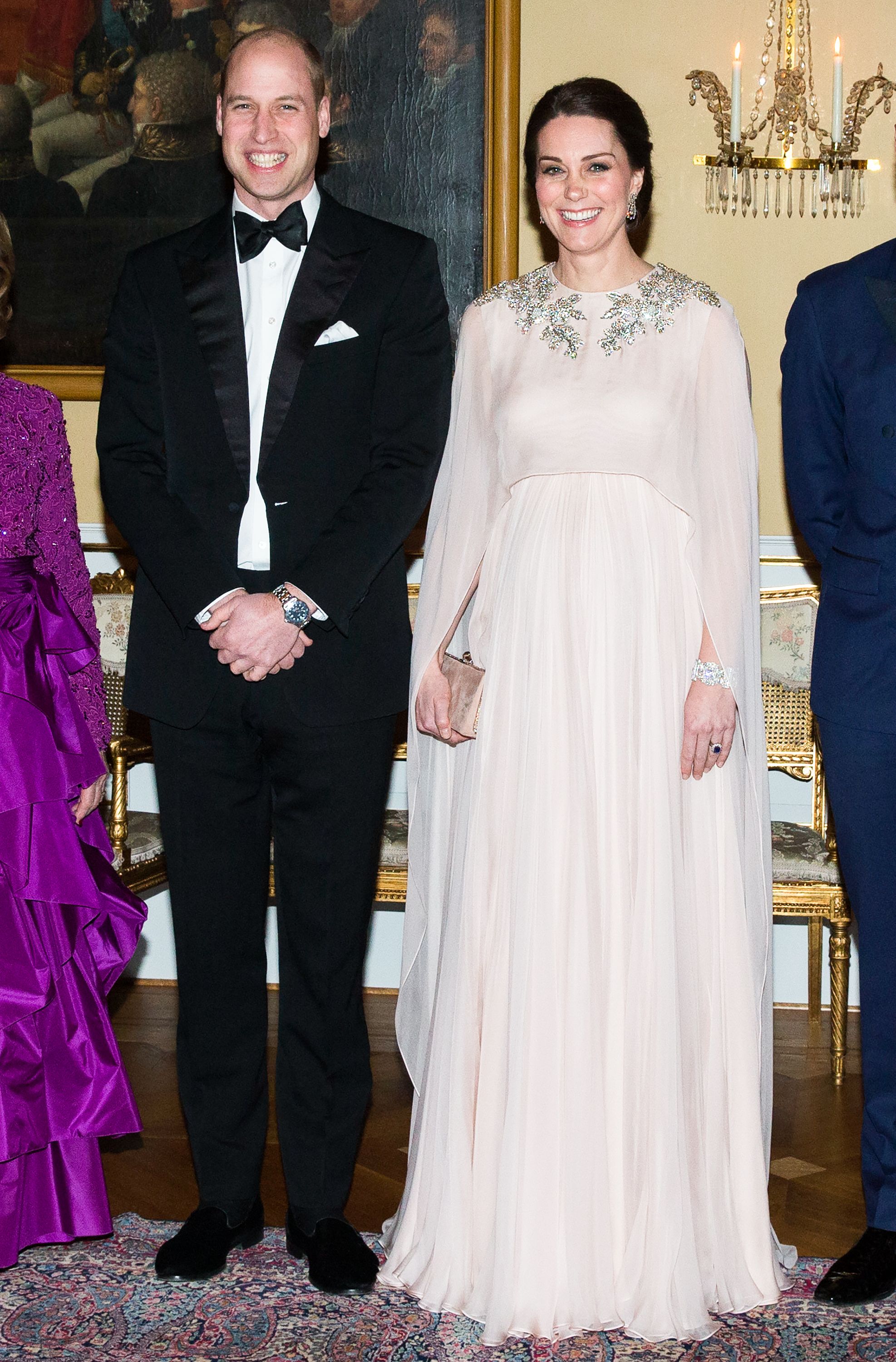 BAFTAs: Kate Middleton wears a white one-shoulder dress