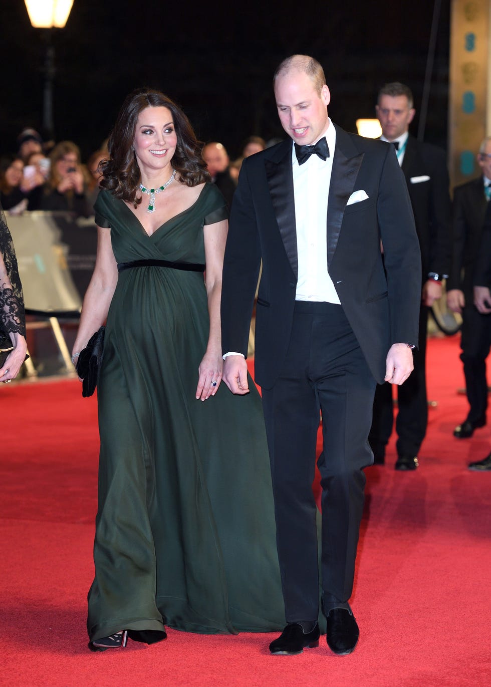 Kate Middleton Wears White One-Shouldered Dress for the 2019 BAFTA ...