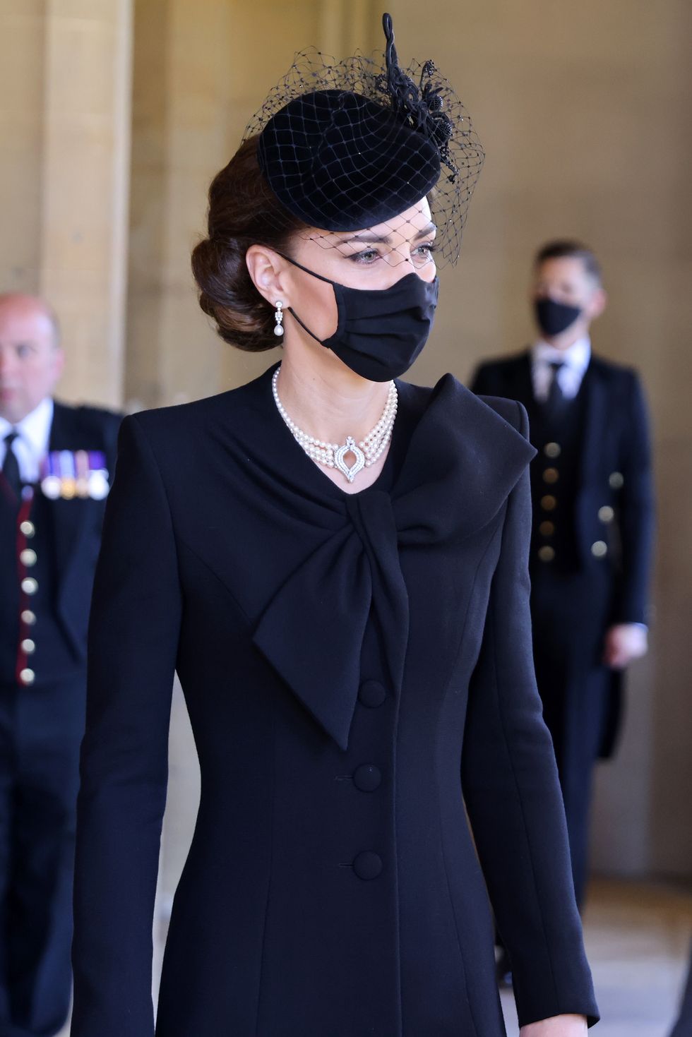 duchess of cambridge funeral of prince philip