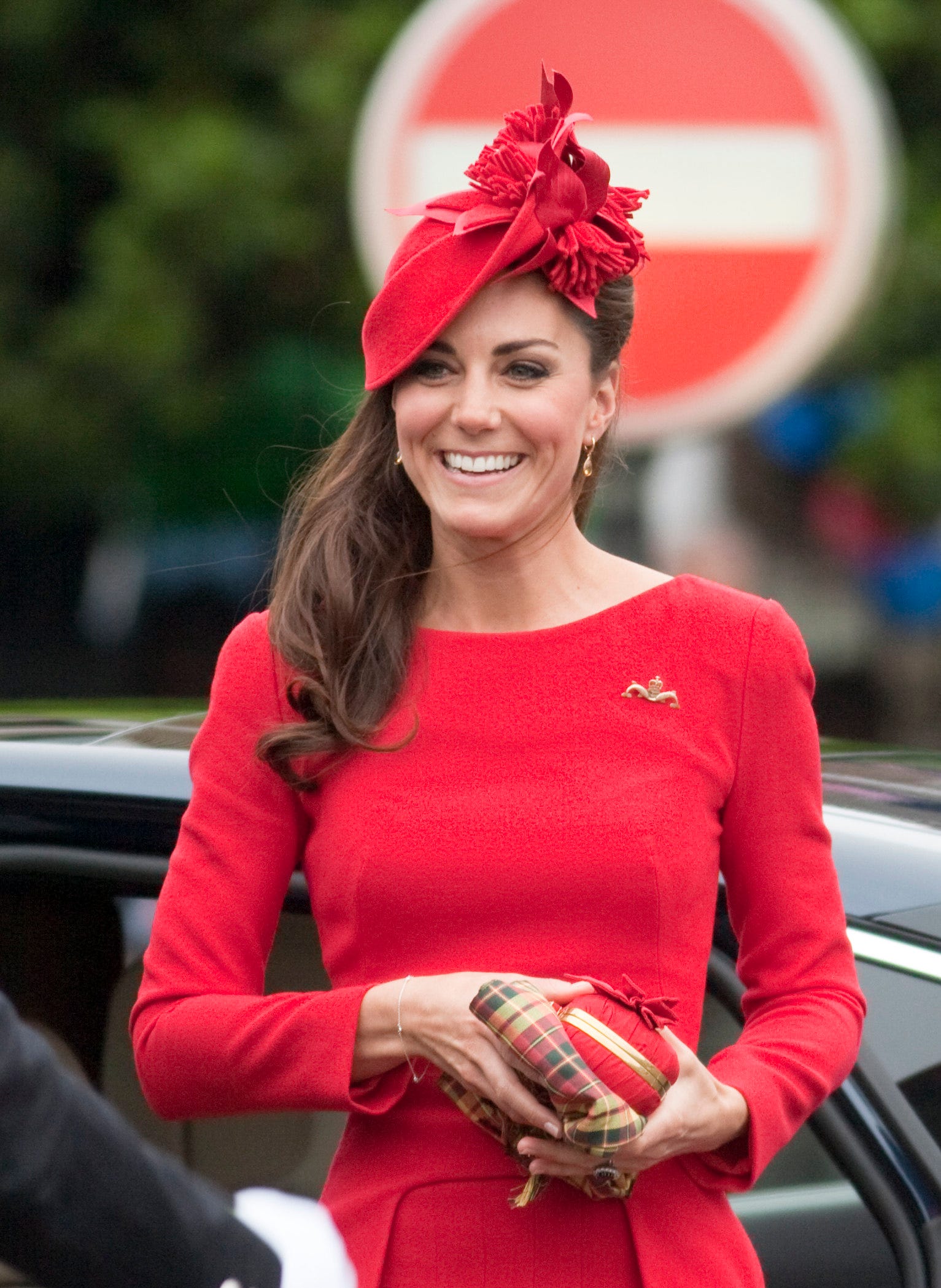 Kate Middleton, Duchess of Cambridge wearing Alexander McQueen