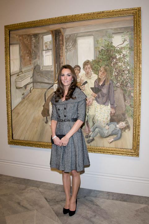 The Duchess of Cambridge Visits Lucian Freud Portraits Exhibition