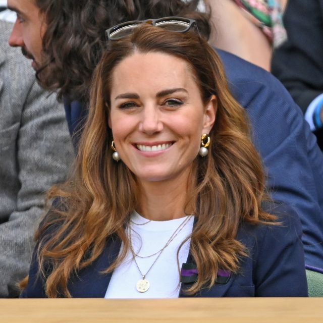 Kate Middleton Wimbledon 2021 Blue Polka Dot Skirt Details, Photos