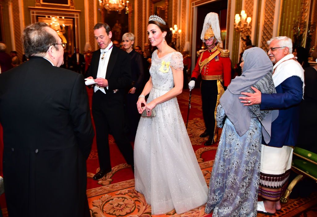 Kate Middleton Wears Plunging Blue Silk Princess Gown: See Pics | Glamour