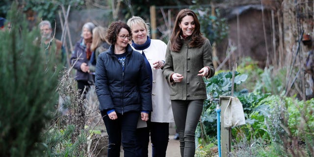 The Duchess Of Cambridge Visits Islington Community Garden