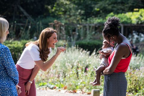 the duchess of cambridge meets families and key organisations to discuss parent wellbeing