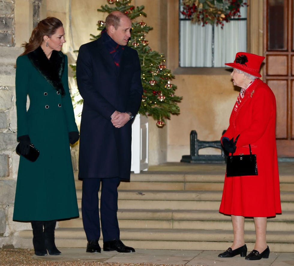 members of the royal family thank volunteers and key workers at windsor castle