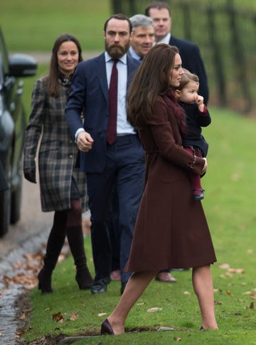 the middleton family attend church on christmas day