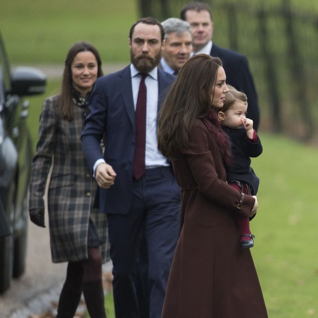 the middleton family attend church on christmas day